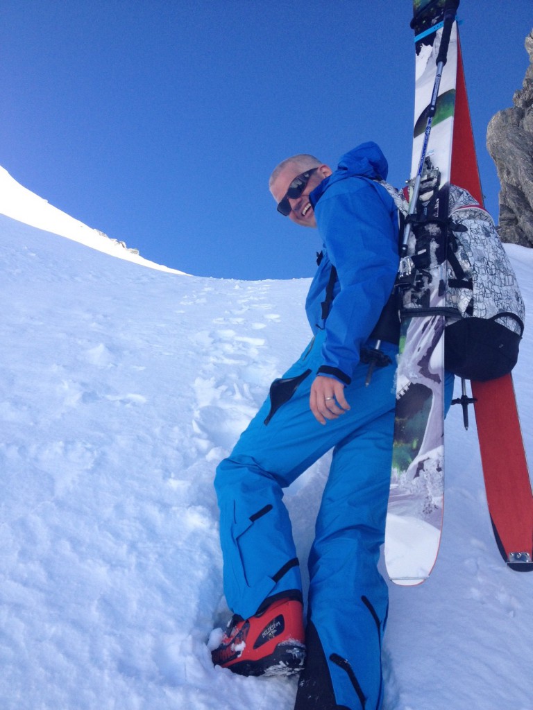 Tourismusdirektor Füssenich aus Engelberg auf der Piste