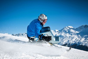 Silvano Beltrametti im Mono ski