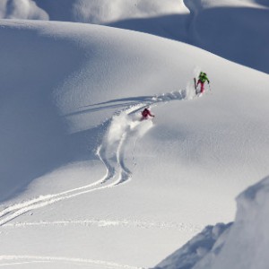 Ernst Garhammer beim Ski fahren